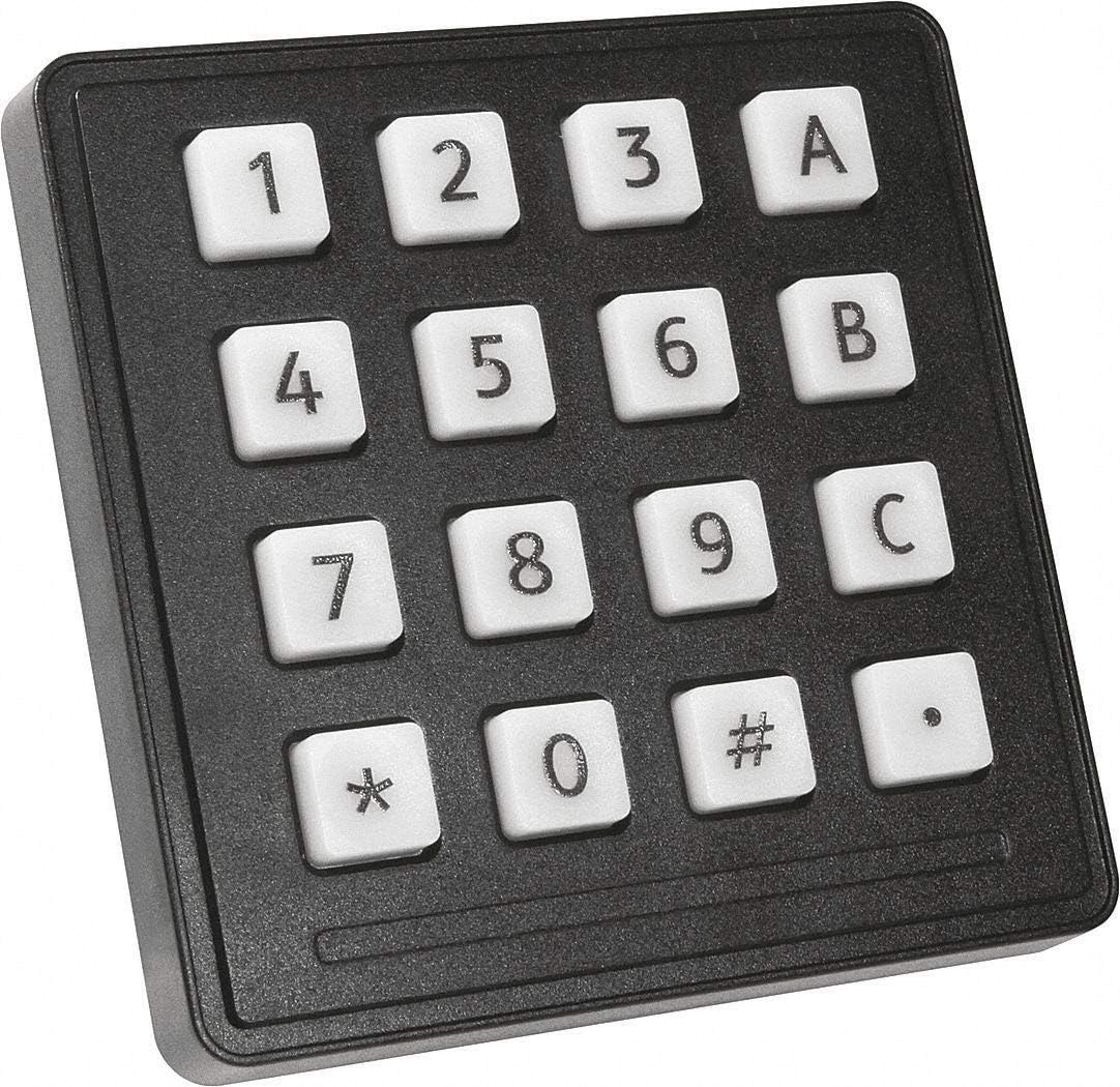 3-25/32" x 15/32" x 3-25/32" USB Illuminated Keypad Industrial White Keypad; Keys: 16-720 TFX 16 KEY