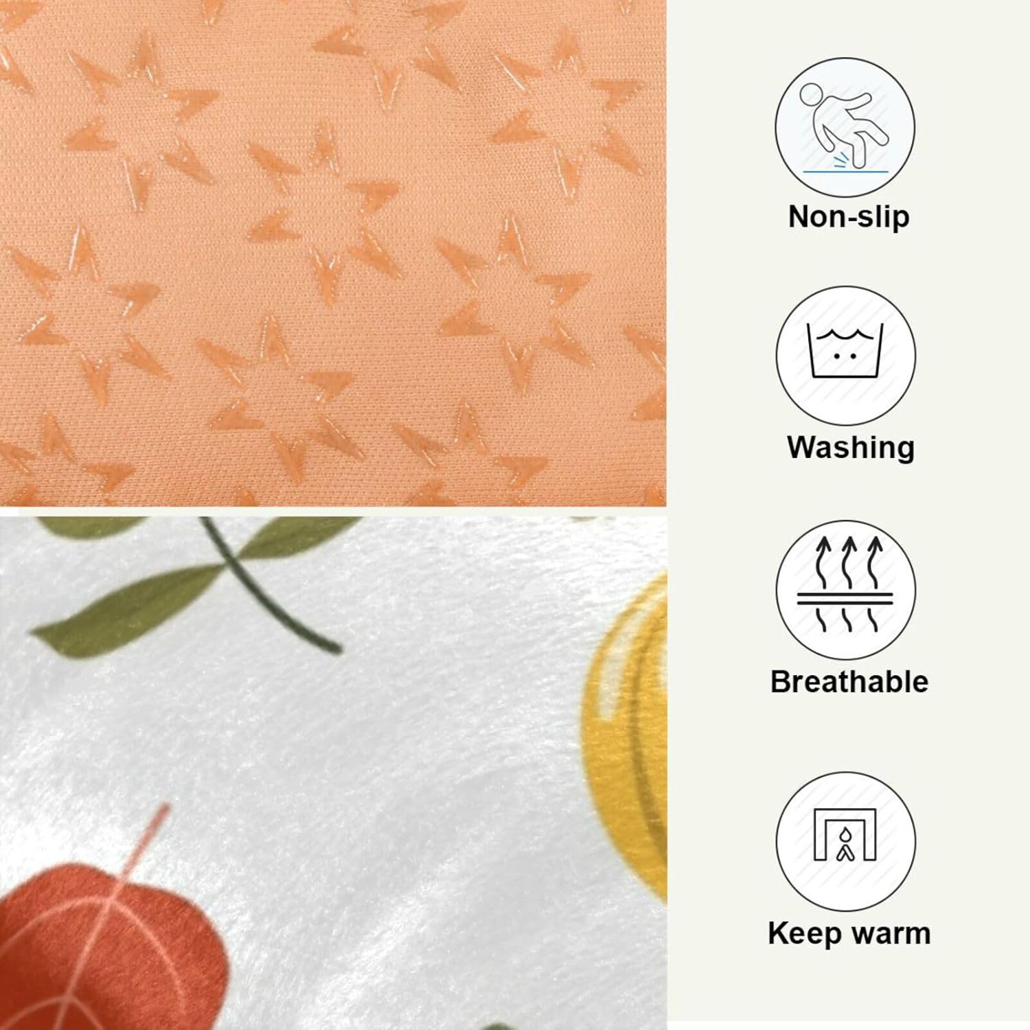 review Thanksgiving Pumpkin Crate Pet Bed, Portable Washable Dog Cat Mat, Soft Comfortable Pet Mattress with Non-Slip Bottom for Dogs Cats Sleeping, 24 x 18 Inch