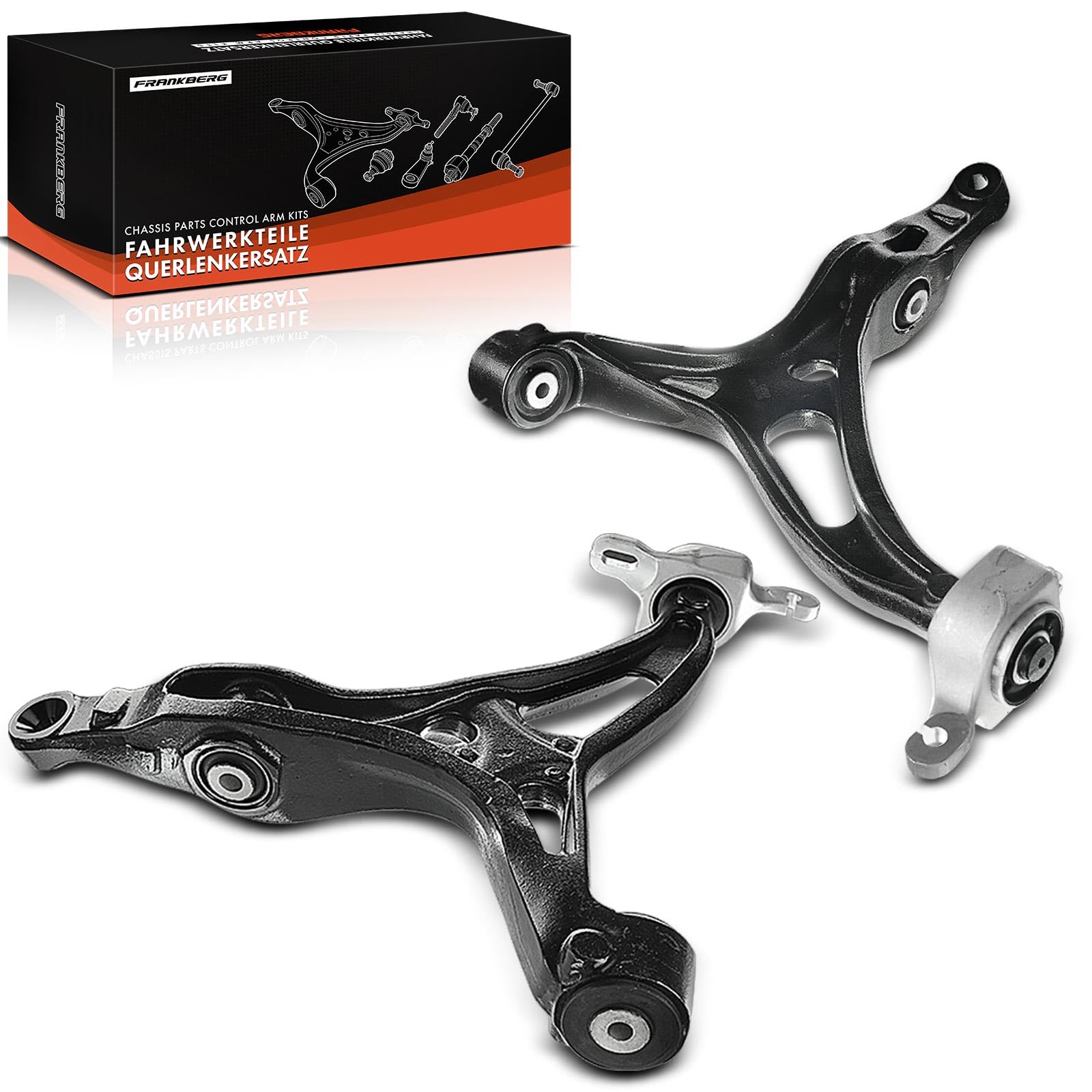 Frankberg 2 brazos de control inferiores delanteros para suspensión de | Al frente, abajo, izquierda, bien, 1643302507; Compatible con: ML 63 W164 GL 320 X164 GL 350 X164 GL 420 X164 GL 450 X164