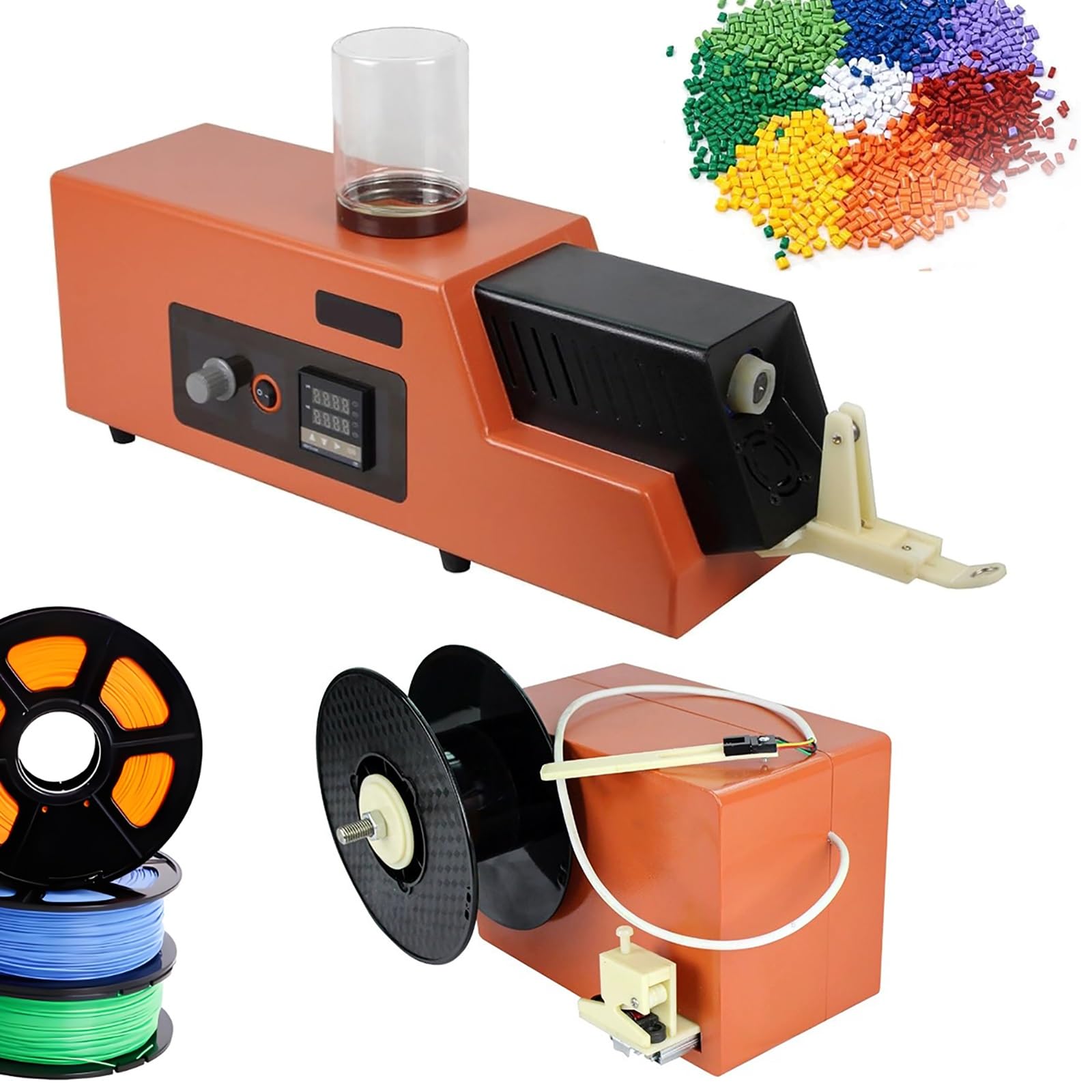 Filament-Recycler und Extruder-Maschine, einstellbare Geschwindigkeit für die Materialverarbeitung