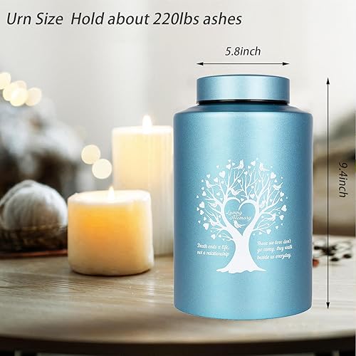 Miniatura 4 de Urnas decorativas para mascotas para perros y gatos, urnas artísticas de recuerdo para cenizas, adultos, niños y bebés, urna funeraria de cerámica