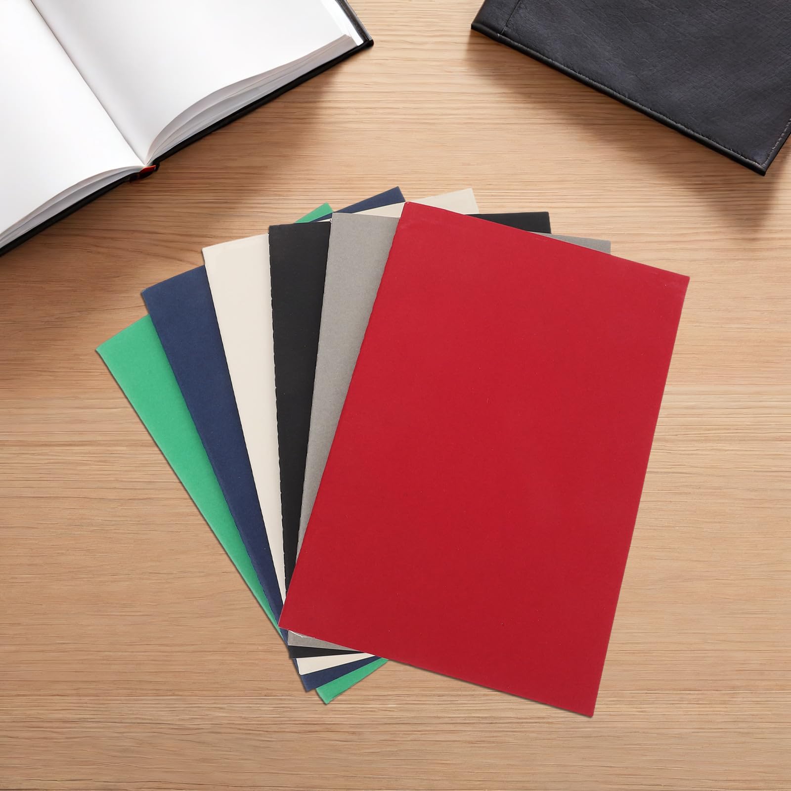 LRXIYODE 12 Piezas Cuaderno de Bocetos Kraft A5 sin Líneas, 60 Páginas