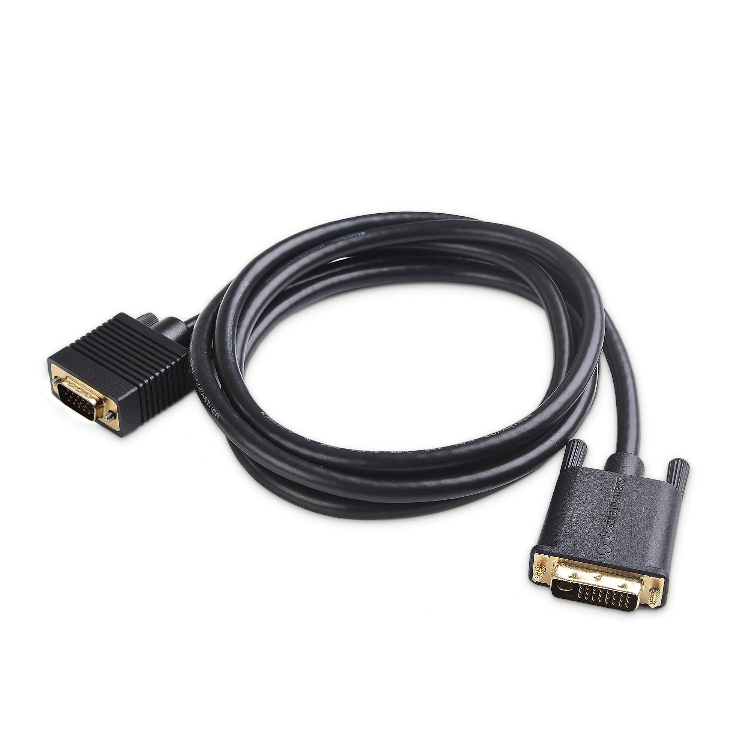 Cable Matters VGA to DVI-I Cable (DVI-I to VGA, DVI to VGA, VGA to DVI Cable) - Only Works with DVI-I with 24+5 Pins - 6 Feet
