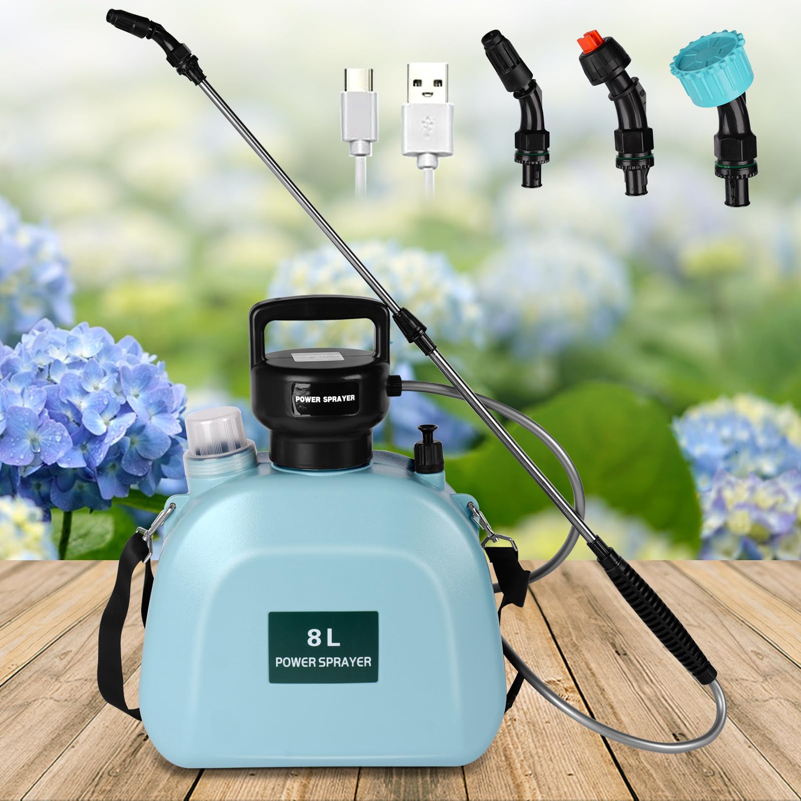 Amazon.com : Clonivent Powered Garden Sprayer 2 Gallon, Upgrade