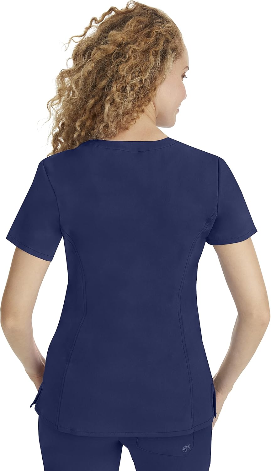 Healing Hands Scrub Top for Women with 3 Pockets and Easy Care, 2-Way Stretch Fabric 2278 - Image 2