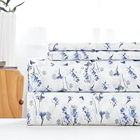 Vista 118 de HENGWEITEXT 18 Inch Cal King Sheets Deep Pocket,4 Piece Sheet Set Breathable and Cooling,Microfiber Sheet Set Deep Pocket,Wrinkle Free Shrinkage &