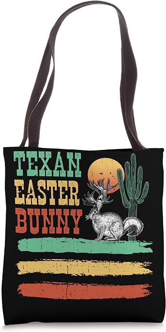 Jackalope Cactus Sunshine Believe Jackrabbit Texan Easter Tote Bag