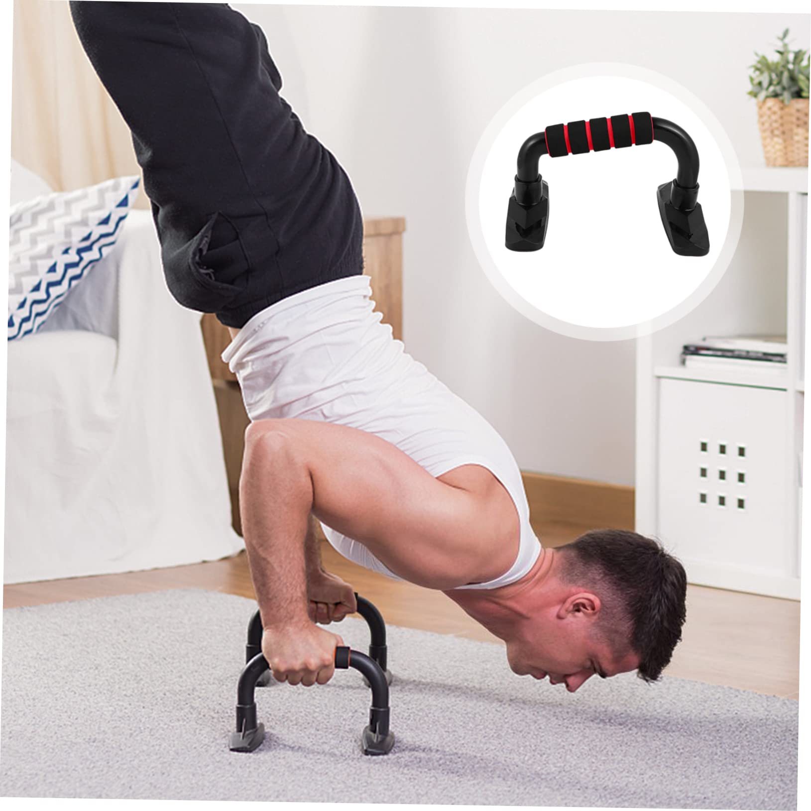 SUPVOX Home Fitness Tool 2pcs Push-up Bracket Arm Muscle Exerciser Push up Bar Hand Exercise Equipment