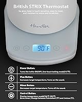 Vista 3 de Harriet Gooseneck Electric Kettle - 1200W Fast Heat, 0.8L Stainless Steel, Precision Temp Control & Timer, Wood Handle, Pour Over Coffee and Tea