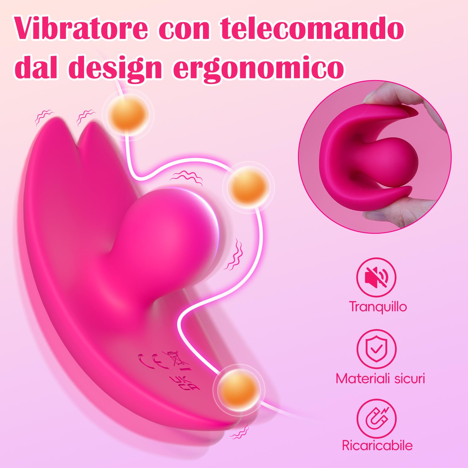 Vibratore Dildo Vibratori per Donne Ovetto Vibrante Telecomando Sex Toys Sessuali per Donna,Stimolatore Clitorideo G-Spot Vibrazione con 10 Modalità di Vibrazione,Vibratore Wireless per Coppia