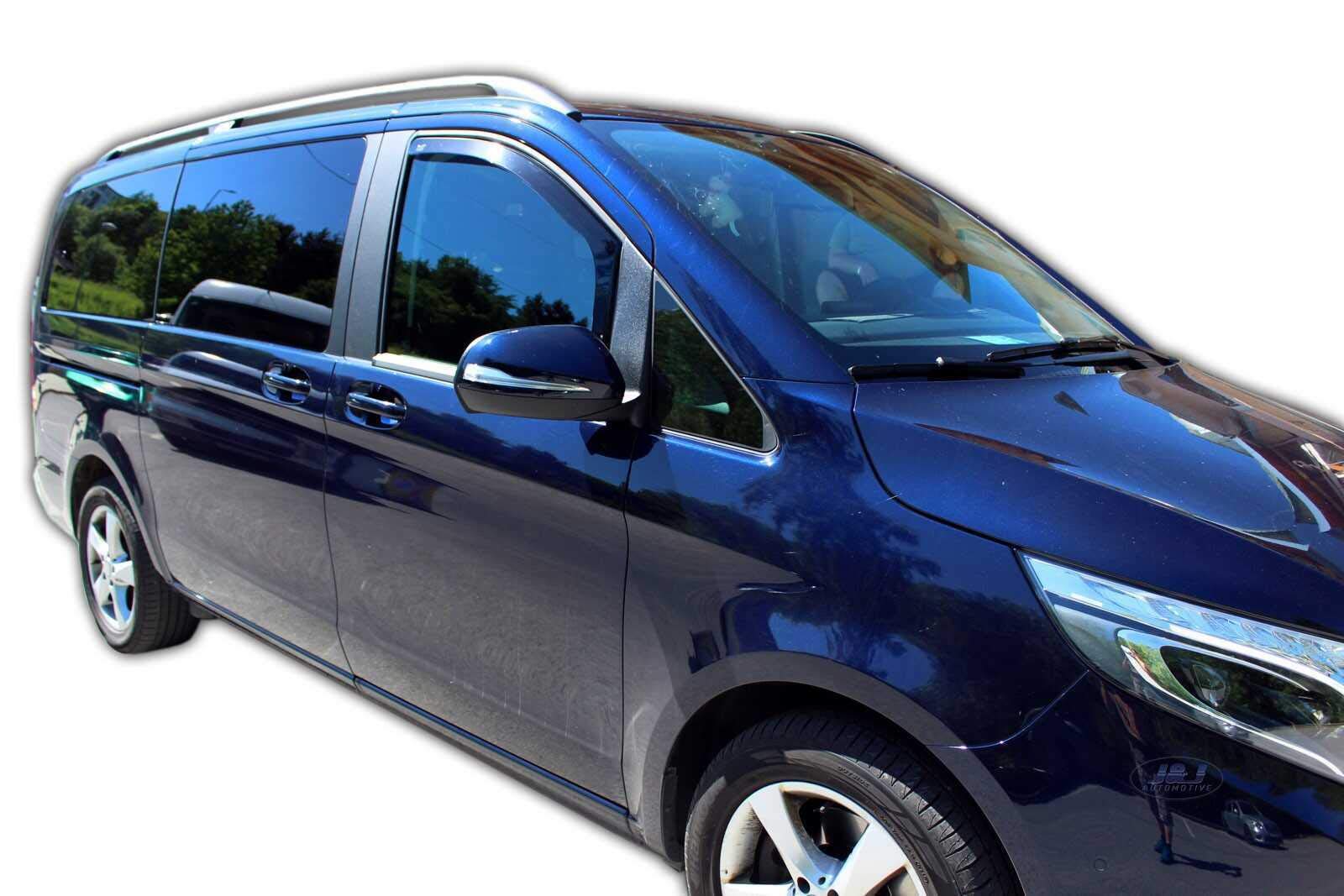 J&J AUTOMOTIVE Windabweiser Heko Regenabweiser für Mercedes V Klasse Vito W447 ab 2016 2tlg Vorne Getönt Dunkel