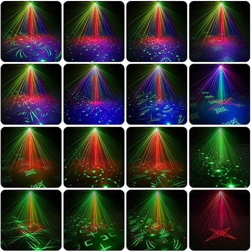 Miniatura 4 de Luces de fiesta luces de escenario de discoteca de DJ proyector LED estroboscópico de karaoke para iluminación de escenario con control remoto para