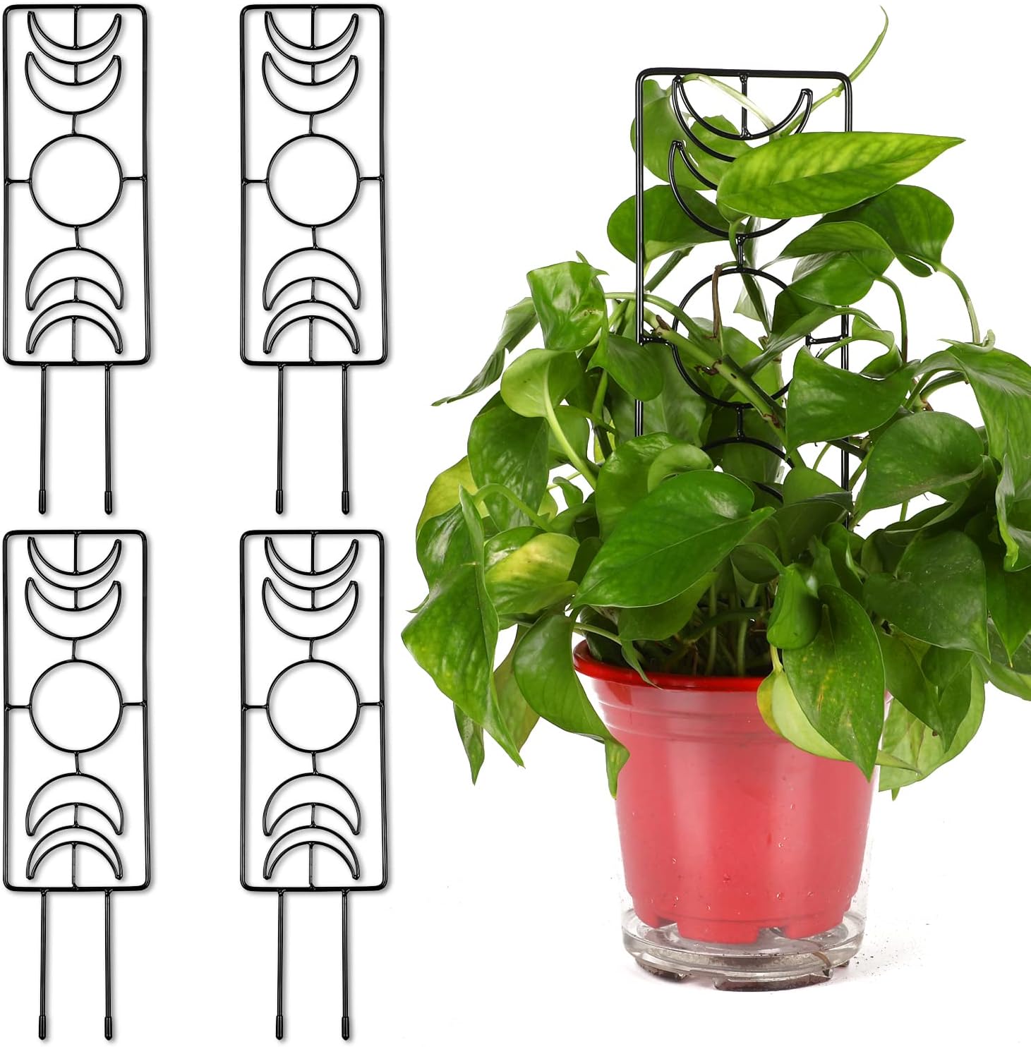 4 Pcs Indoor Plant Trellis for Climbing Plants, 14.1 Inch