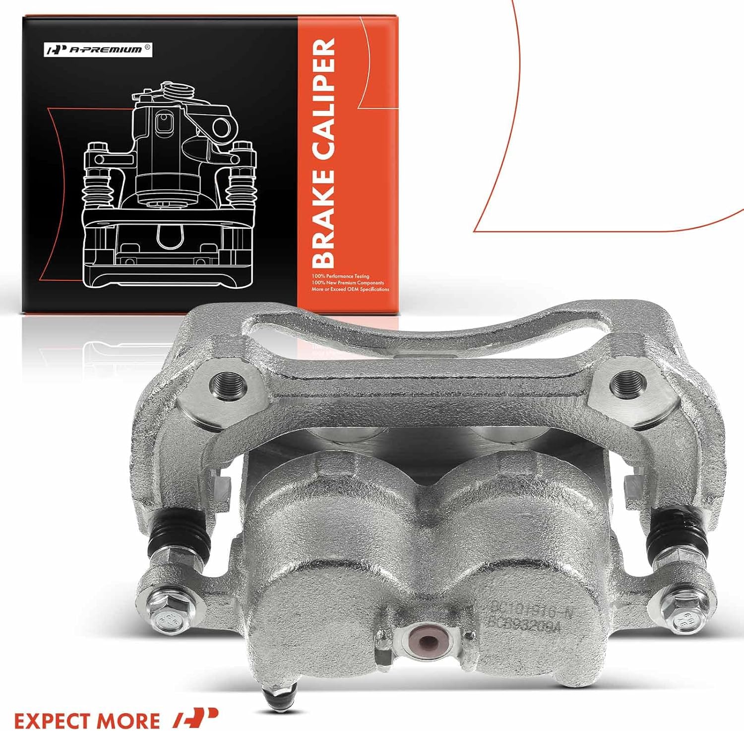 A-Premium Disc Brake Caliper Assembly with Bracket Compatible with Select Kia Models - Borrego 2009 2010 2011, V6 3.8L, V6 4.6L - Front Driver and Passenger Side, 2-PC Set
