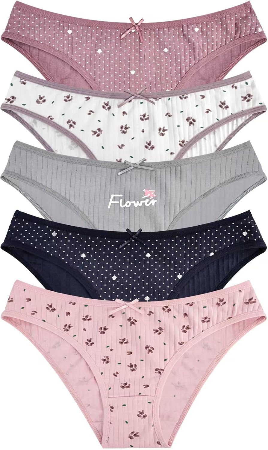 Women's Underwear Bikini Panties Soft Breathable Lace Edge Briefs Cotton Ladies Panties - Image 3