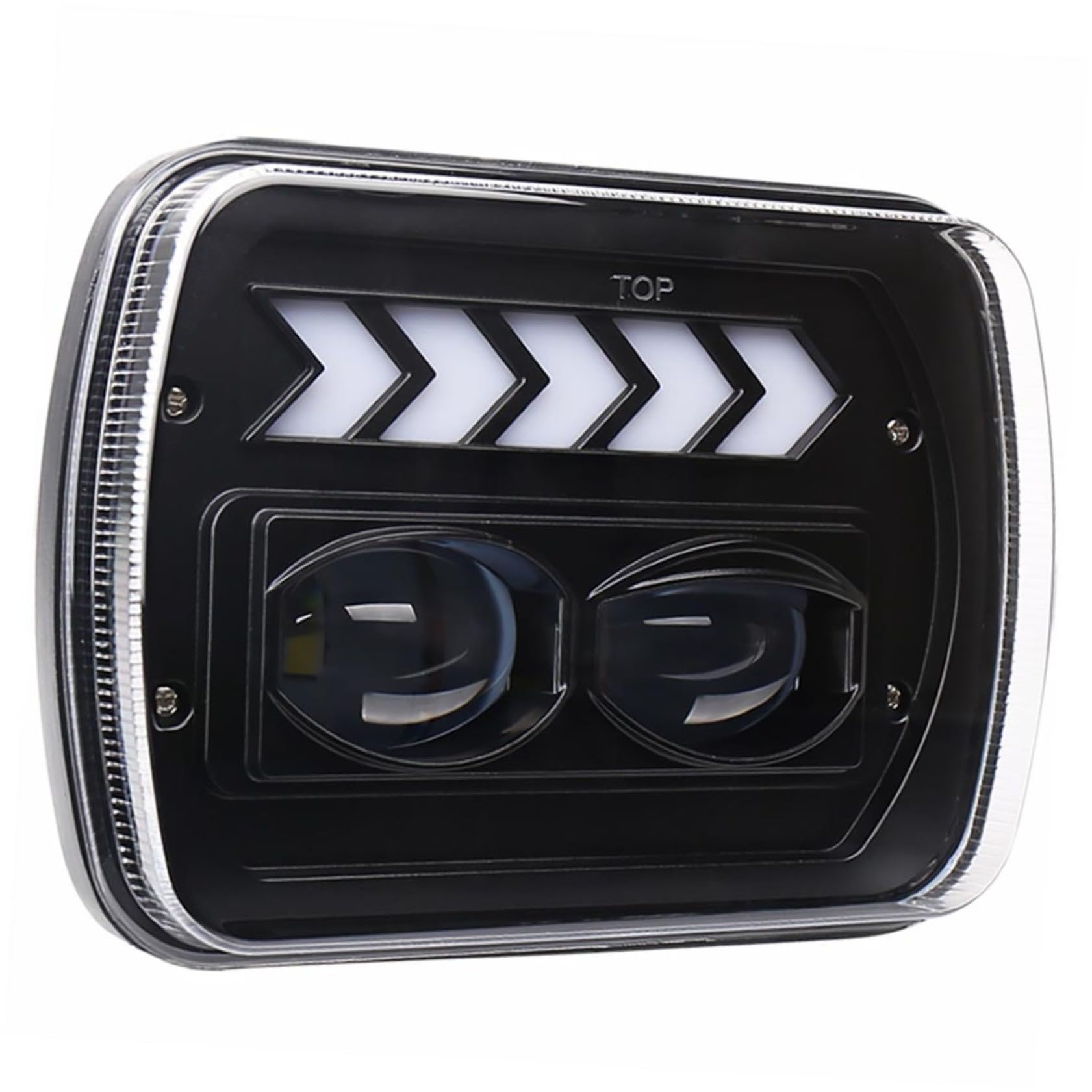 Gatuida Faro LED Delantero para Suv 5x7 Pulgadas, Luz de Cruce y Carretera, Ip67, Aleación de Aluminio,