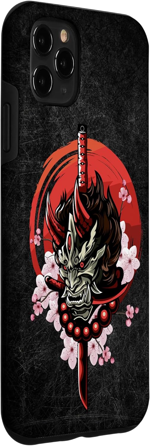 iPhone 11 Pro Max Oni Demon Bushido Warrior Katana Sword Japanese Samurai Case