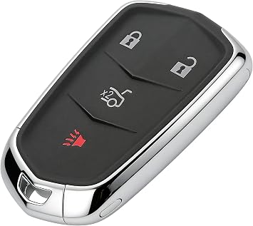 Key Fob Cover fit for Cadillac Escalade ATS, CT5,CT6, CTS, SRX, XT5, XTS Keyless Entry Remote Key Fob Case 4 Buttons