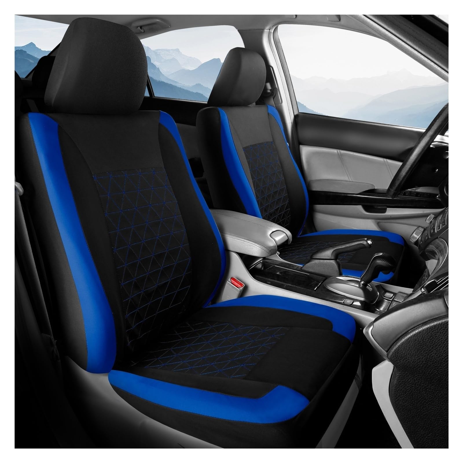 Housses de Siège Auto pour Renault Austral E-Tech Hybrid Esprit Alpine SUV 2022-2026, Confortable Antidérapant Tissu Tissé Protection Housses de Siège, Accessoires Intérieur pour Voiture(Blue)