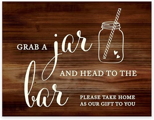 Miniatura 52 de Andaz Press Letreros para fiesta de boda, impresión de madera rústica, 8.5 x 11 pulgadas, The Hangover Only Lasts a Day But the Memories Last a