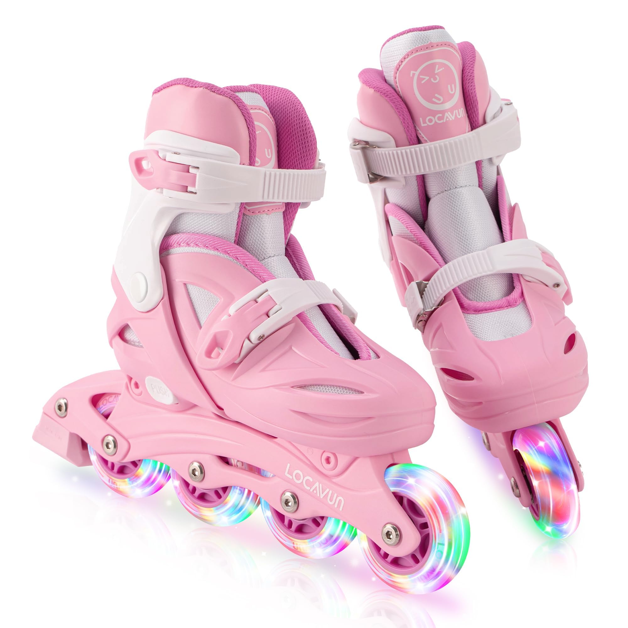 Locavun Inline Skates Children's Adjustable Roller Skates Girls