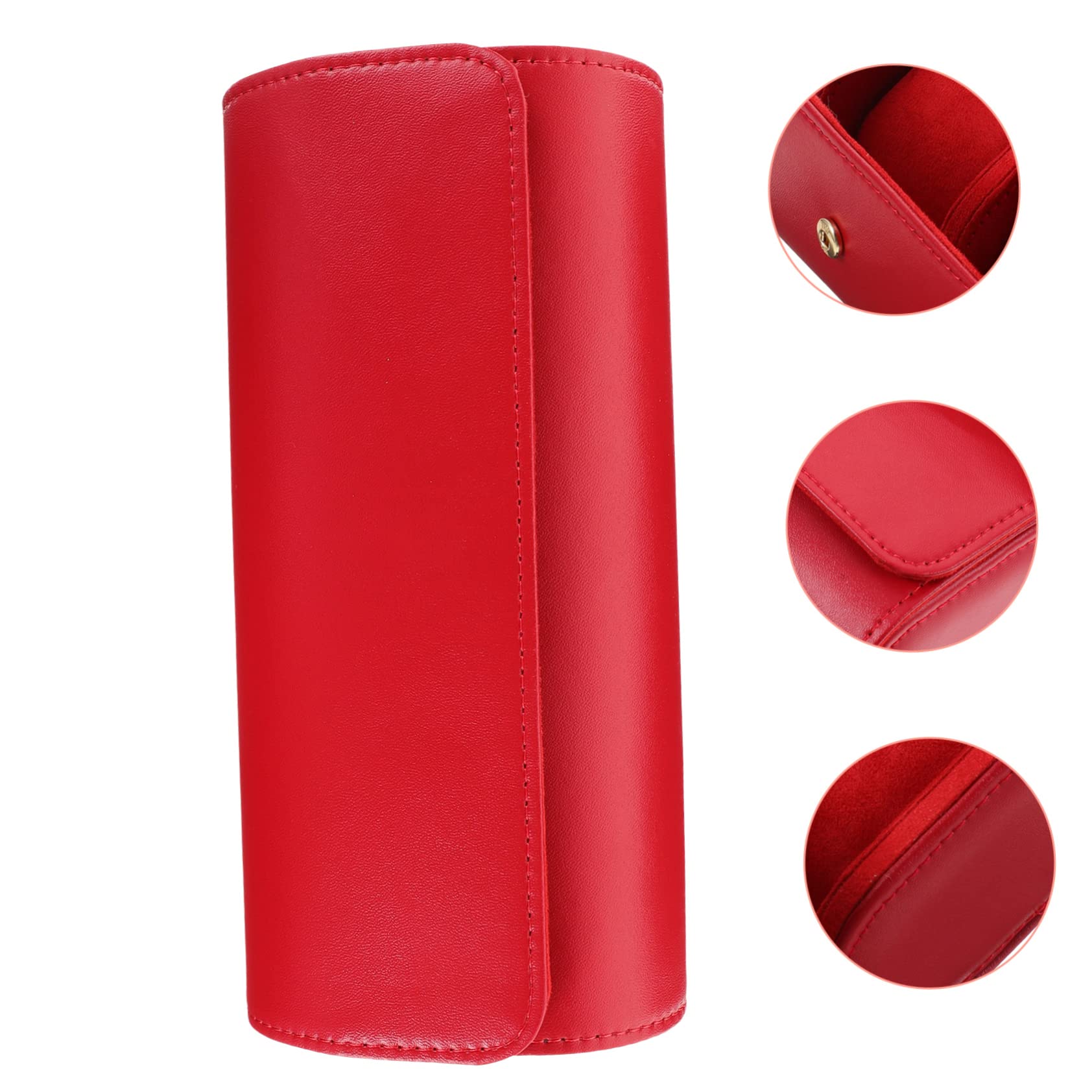 COLLBATH Porta Orologi A Rotolo Custodia Per Orologi in Pelle Scomparti E Cuscini Per Protezione E Separazione Completa