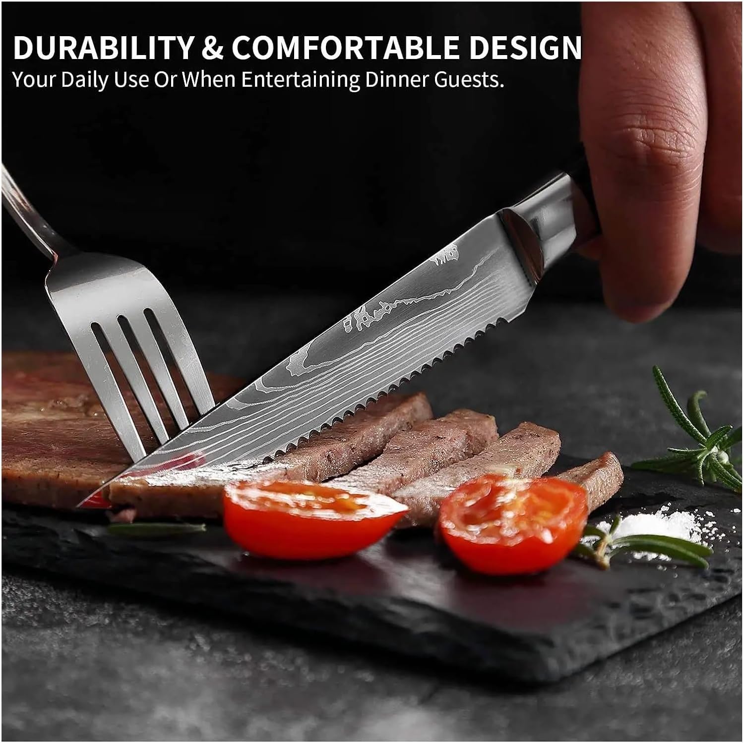 Fit for Steak Knife Set - 4.5-inch Kitchen Knives for | 1/2/4/6/8 Pieces Available(A)
