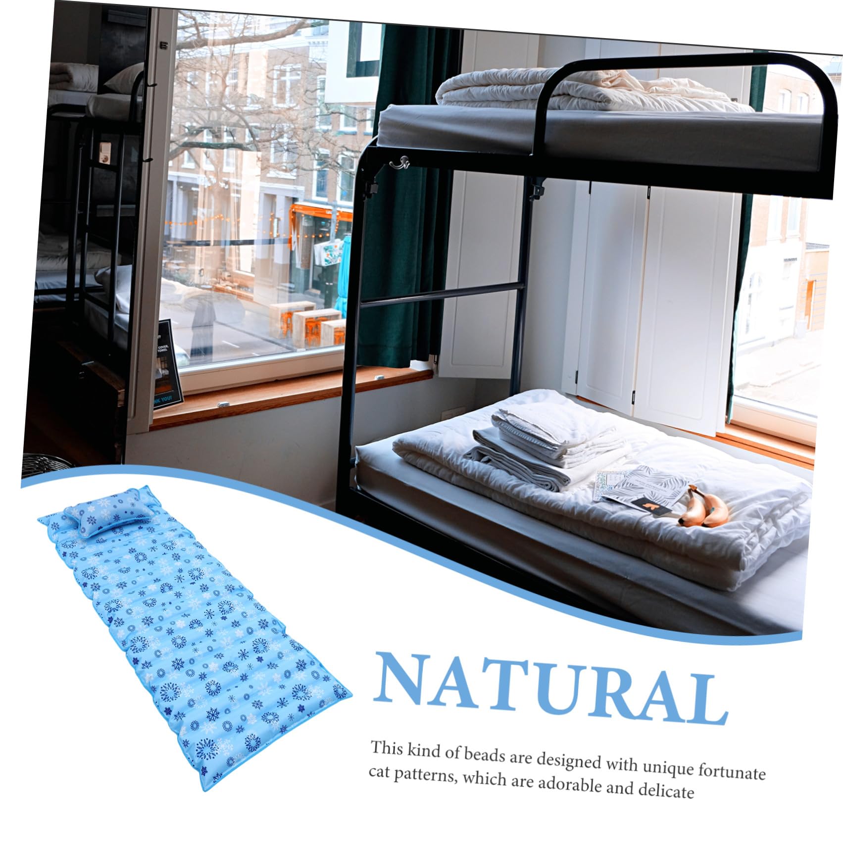 Materasso d Acqua Refrigerante Estivo in Pvc e Riciclabile per Studenti e Anziani, Tappetino Singolo per Letto in Dormitorio