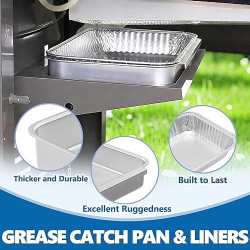 Miniatura 3 de SafBbcue 93305 Bandeja de grasa para Weber Spirit e-210 e-220 e-310 e-320 e-330 Genesis II e-310 e-315 e-325 e-330 e-335 bandeja de grasa con