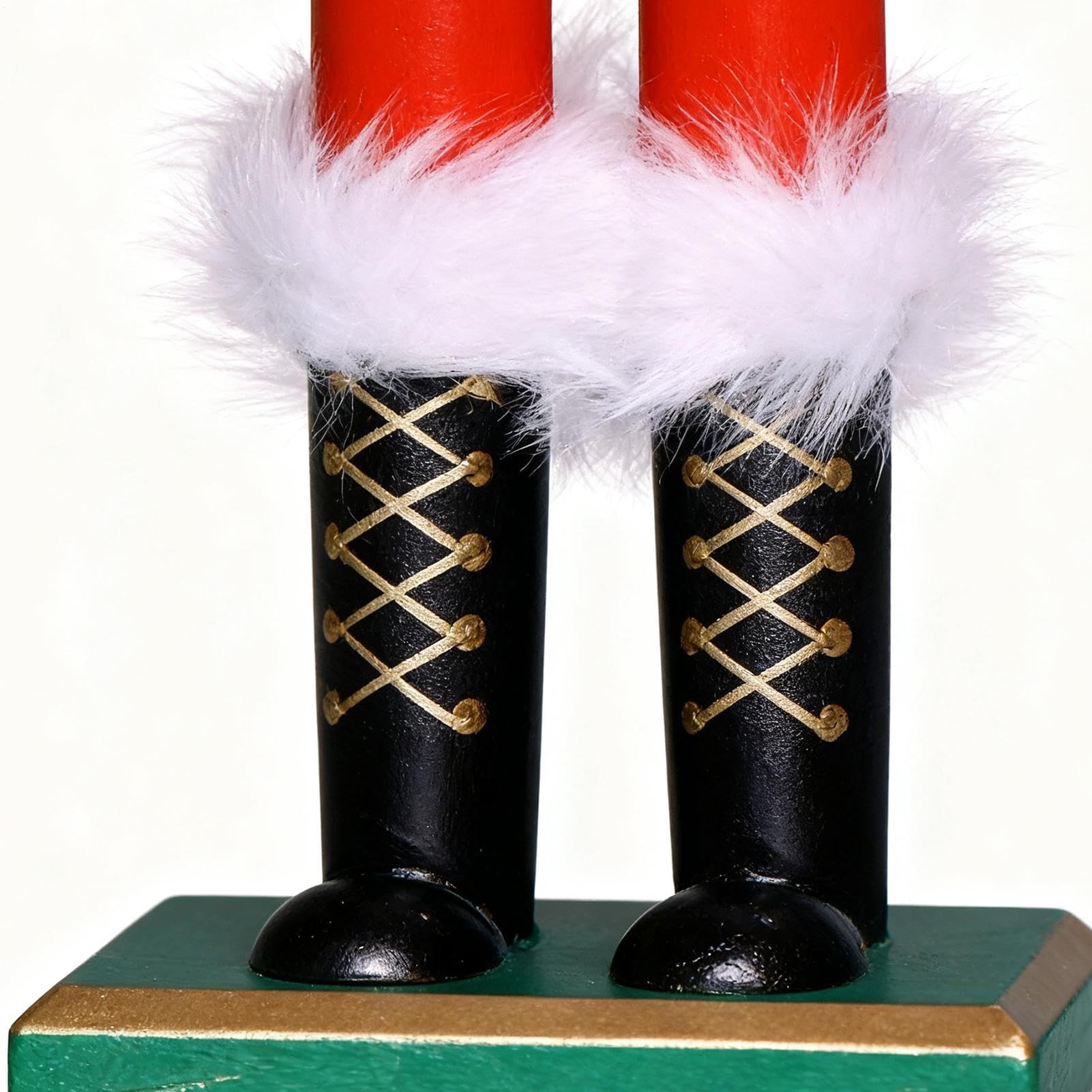 Weihnachtliche Nussknacker, Holz, 37 cm, Weihnachtsmann-Figur
