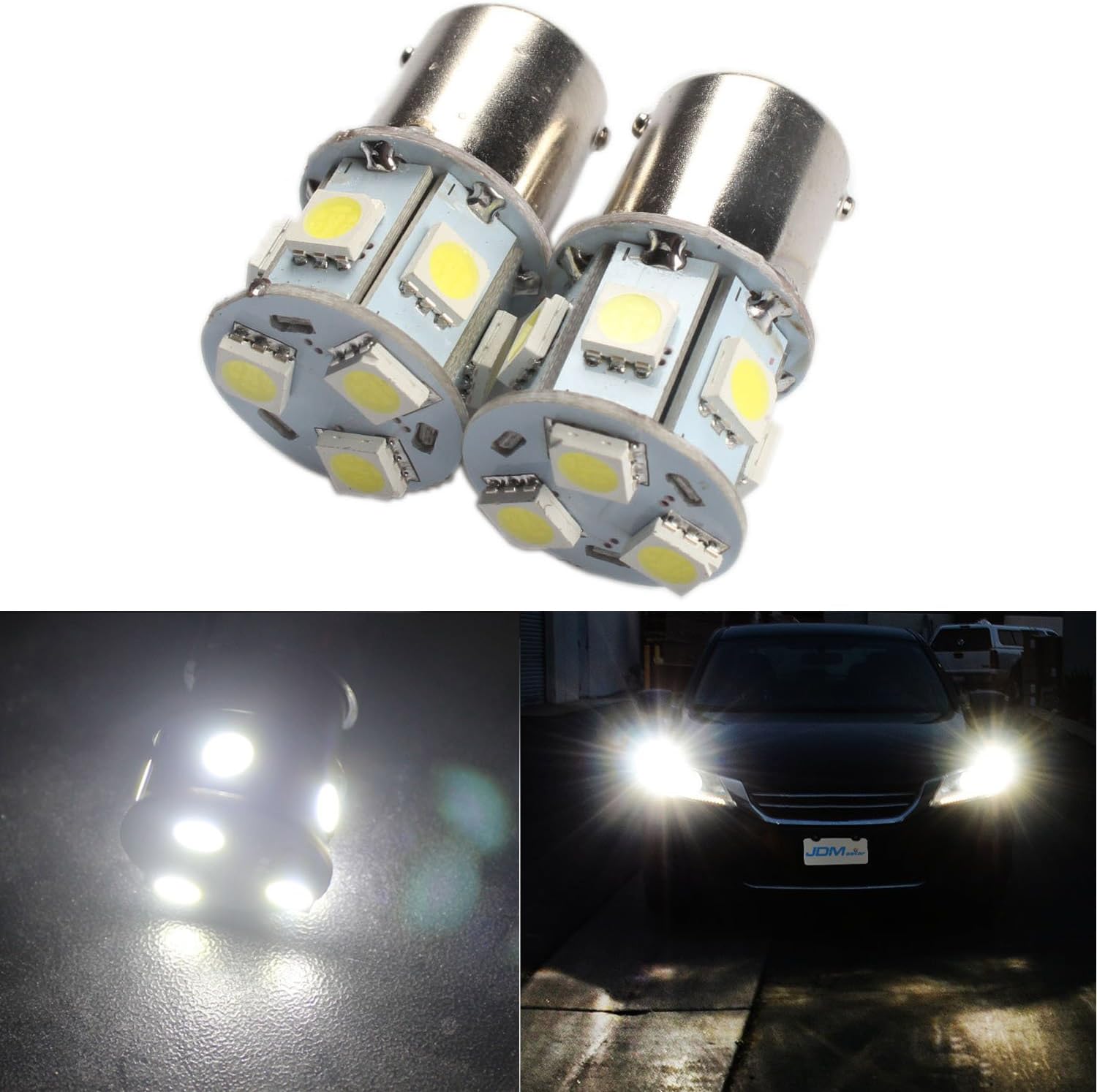 ANFTOP 2pcs 6v Volt 1156 Ba15s Car Led Light bulb 6000K 9SMD 5050 LED Use for Switchback Back Up Reverse Lights Brake Light Tail Lights Turn Signal Bulbs White Color
