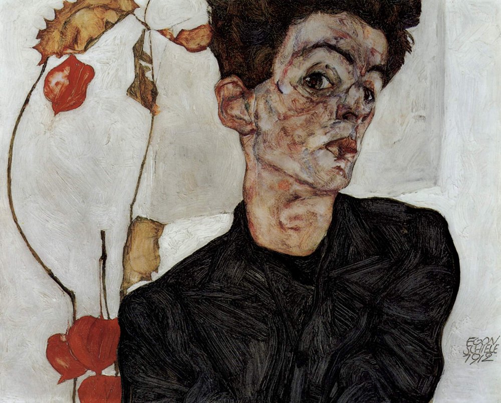 Egon Schiele The Glance estampe haut de gamme Archival Matte encadrée