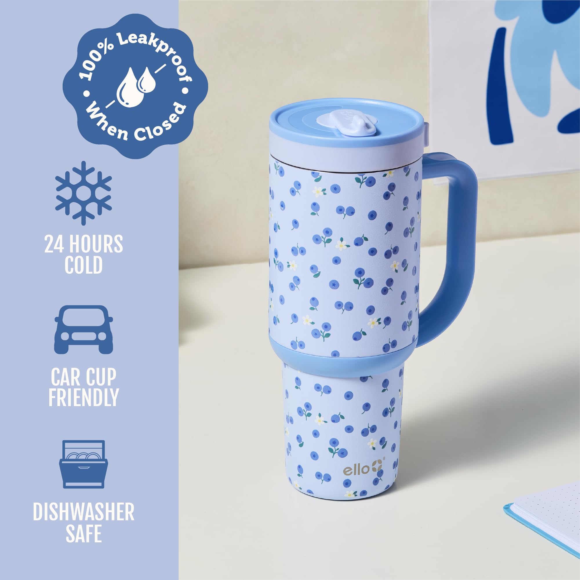 Ello Oasis Tumbler - Leak-Proof Stainless Steel Water Bottle -5 Ello Oasis Tumbler - Leak-Proof Stainless Steel Water Bottle -5