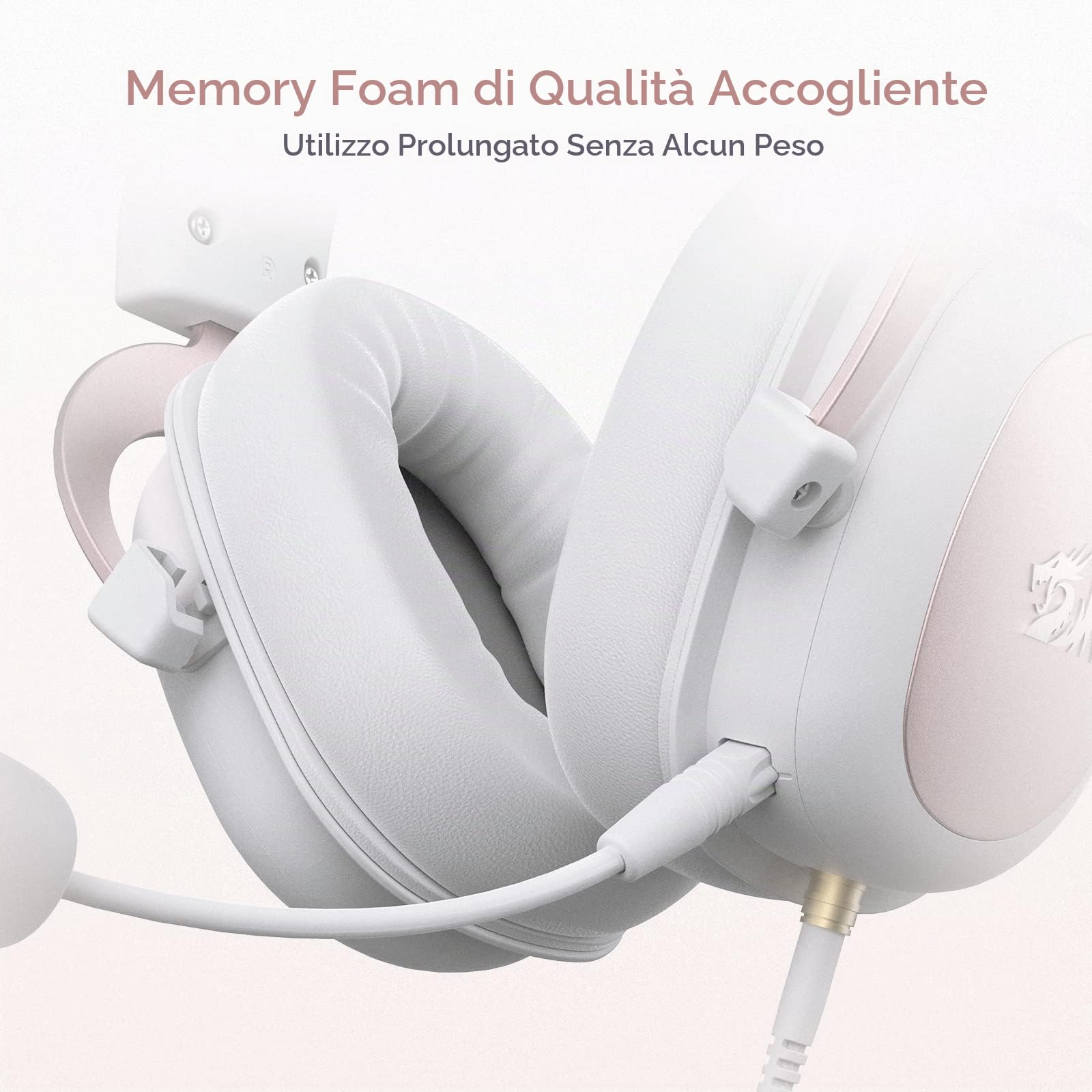 Redragon H510 Zeus Cuffie Gioco Cablato 7.1 Memory Foam | cuffie gioco cablate audio 7.1 surround cuscinetti memory foam microfono rimovibile multipiattaforma PC PS4 Xbox NS