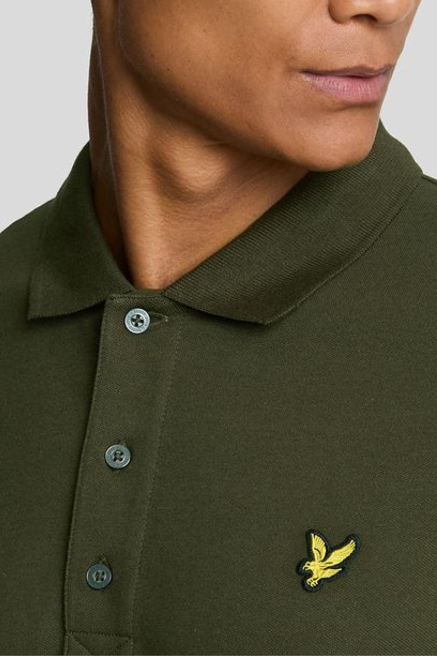 Lyle & Scott Męski Gładka Koszulka Polo Z Bawełny Organicznej, Navy
