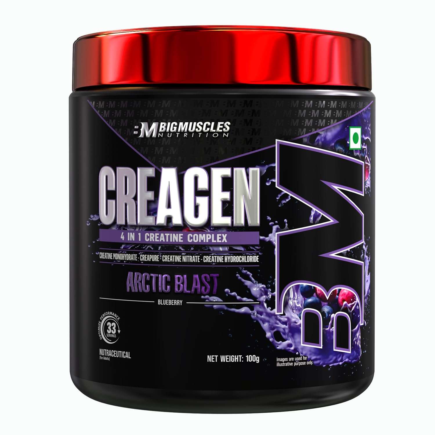 Bigmuscles Nutrition Creagen Powder (33 Servings, Arctic Blast)