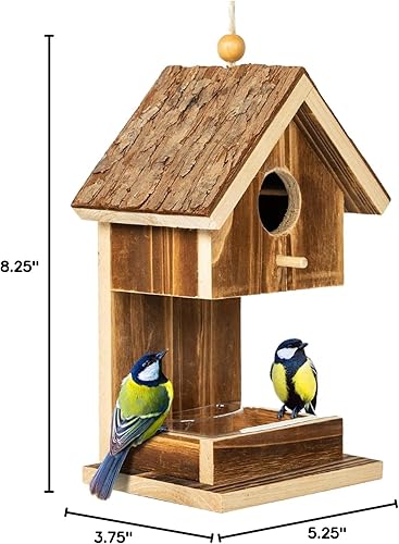 Miniatura 8 de Casas de pájaros para colgar en el exterior, comedero para colibríes, cardenal Wren, pájaros silvestres, pájaros silvestres, pequeña casa de pájaros