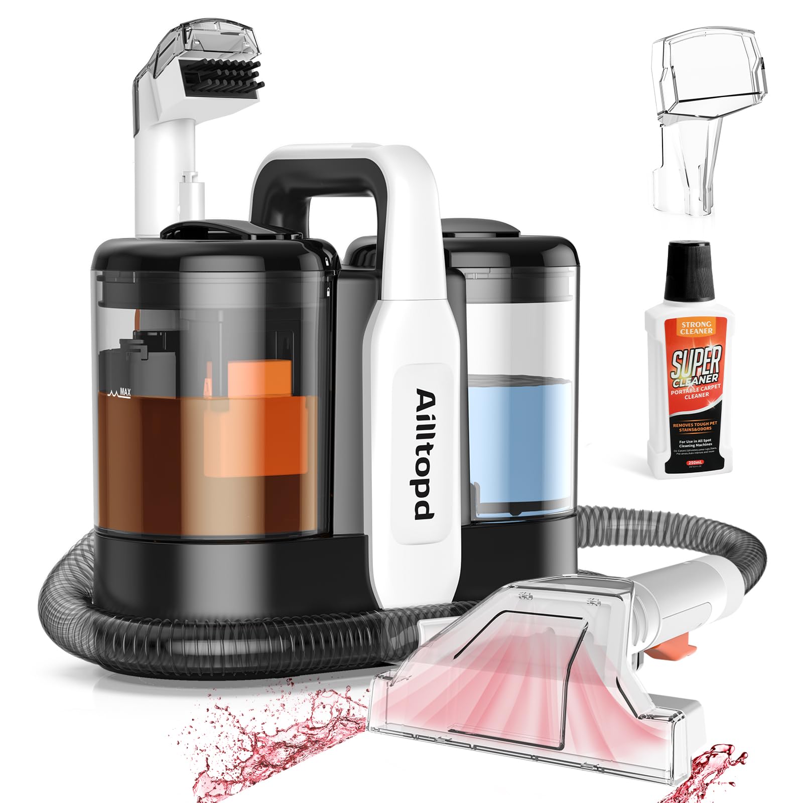 Ailltopd Portable Carpet & Upholstery Spot Cleaner