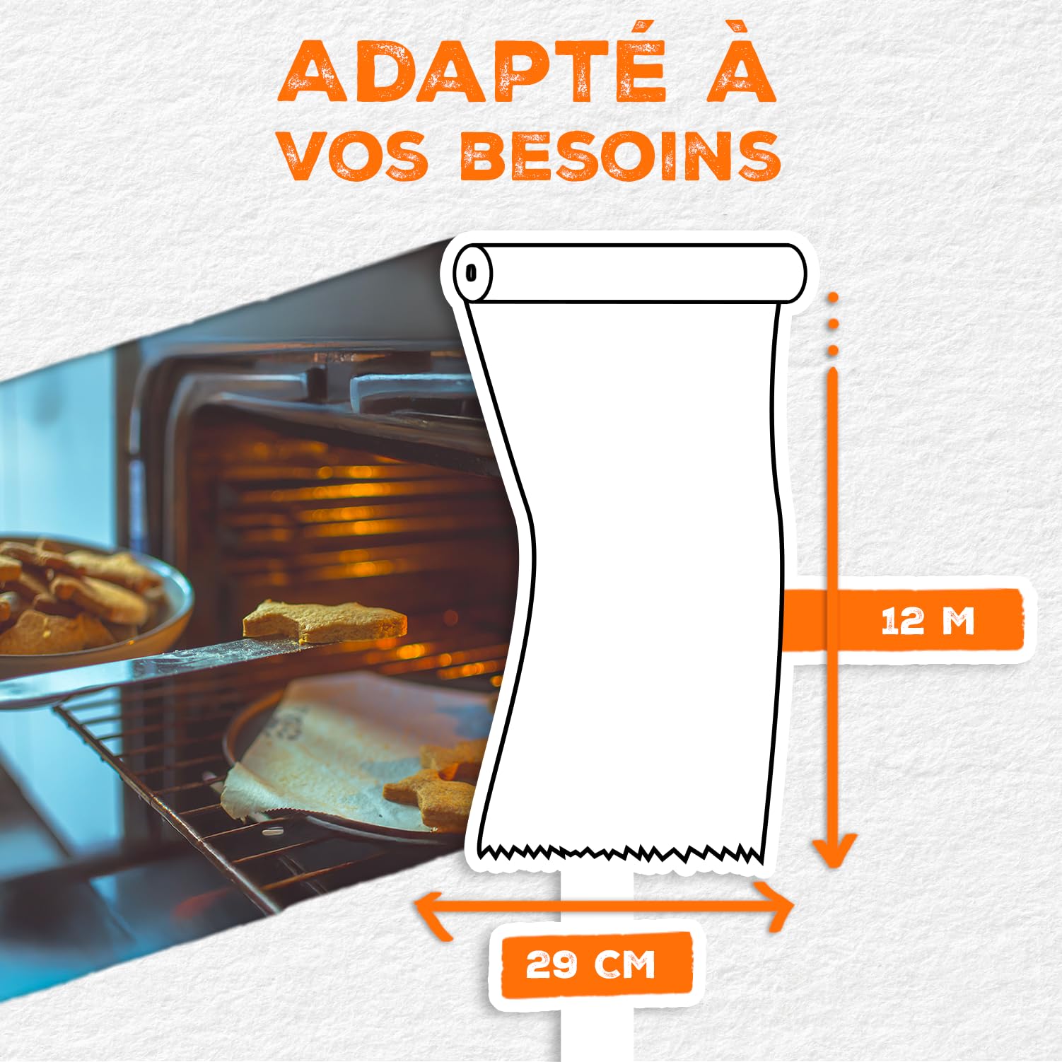 Papier cuisson anti-adhérent 12M Alfapac Fabriqué en France