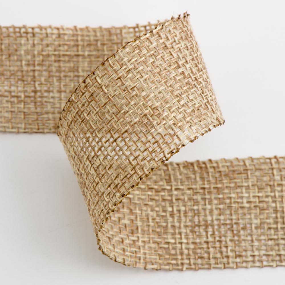 Italian Options Country Hessian Ribbon with Wired Edge, Natural Hessian Fabric Ribbons for Gift Wrapping, Bows, Wreaths, Wedding, Flowers, Florist, Burlap, Jute Ribbon, 50 mm x 10 Metre Roll, Natural