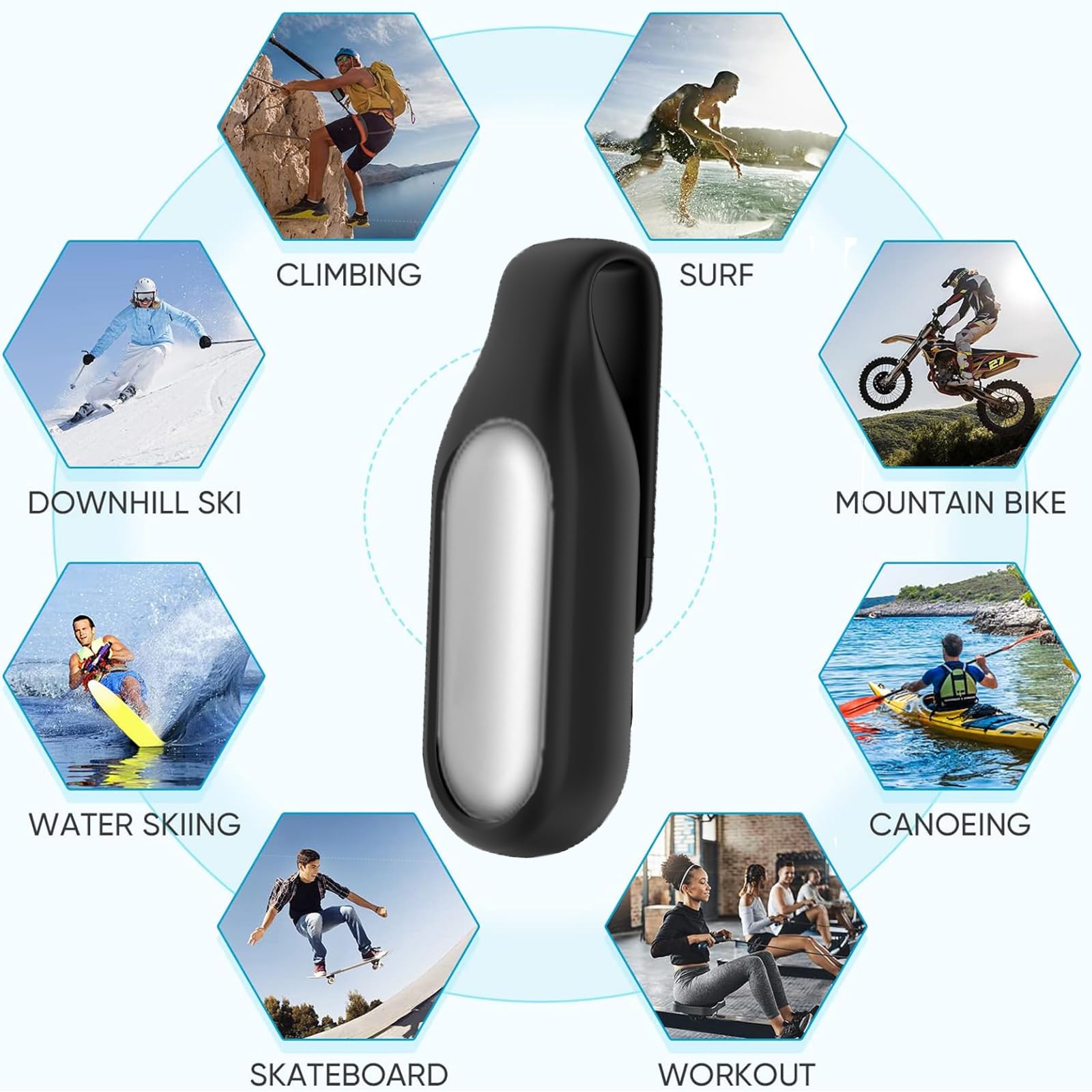 Étui en silicone souple pour enregistreur vocal PLAUD NotePin - Compatible avec NotePin AI (noir)