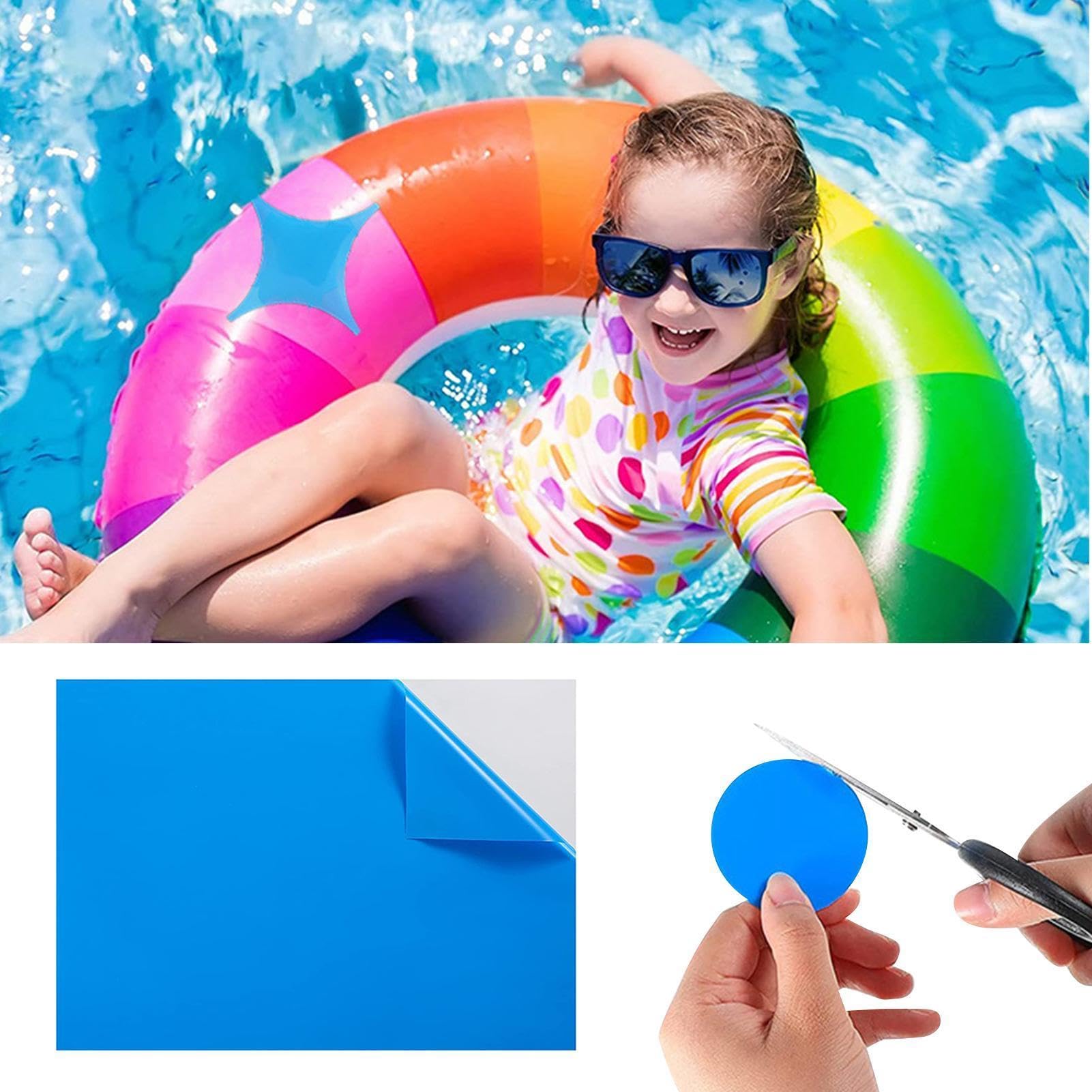 Przezroczysta naszywka naprawcza wkładki basenowej, z mocnym klejem, 125 x 85 cm, samoprzylepny zestaw naprawczy do basenu, wodoodporny materiał winylowy, do jacuzzi, tratwy, kajaka, namiotu, domu do