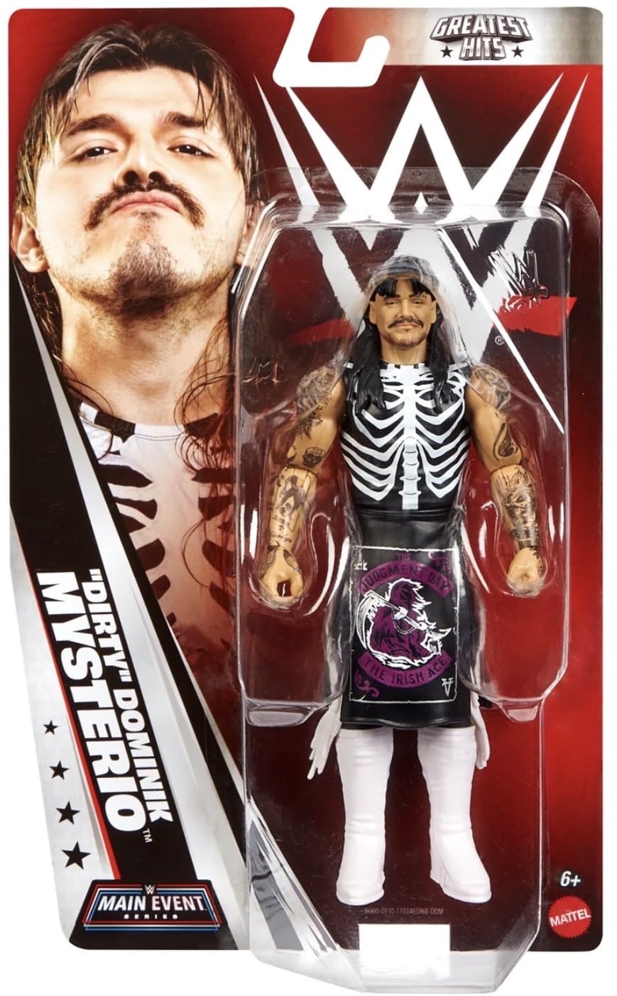 WWE "Dirty Dominik Mysterio Mattel Main Event Greatest Hits Series 2 Wrestling Figurka Toy Wrestler