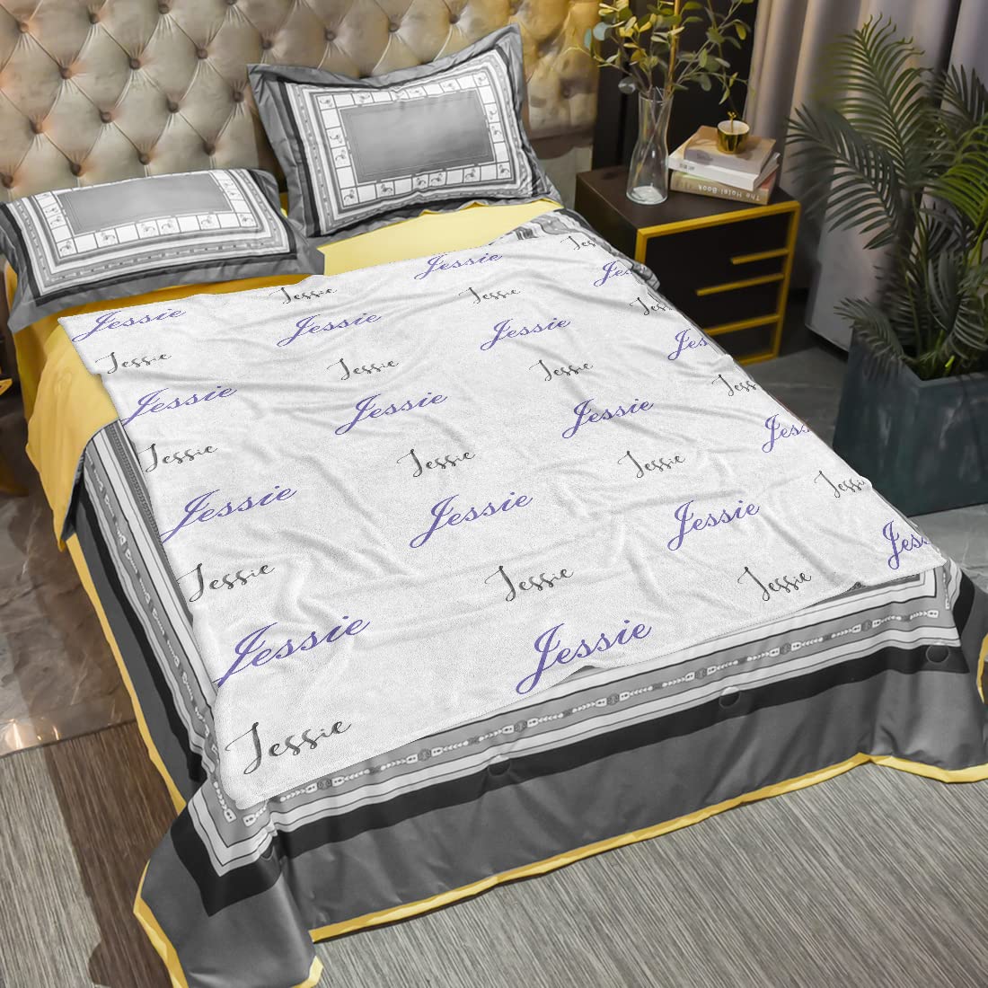 Manta personalizada con nombre personalizado para bebé/niños/jóvenes/adultos, manta de franela personalizada, manta con nombre de bebé, regalo personalizado (D04, 60 x 80 pulgadas)