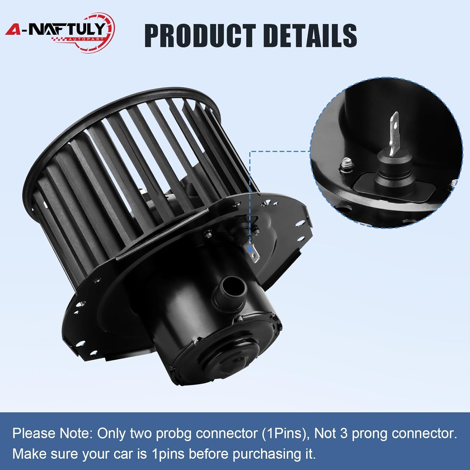 AC Blower Motor with Fan Replacement Fits for 1992 1993 1994 1995 1996 Chevy Suburban C1500 C2500 K1500 K2500 Tahoe Astro G10 G20 GMC Sierra Yukon Safari - HVAC Heater Blower Motor, 700103
