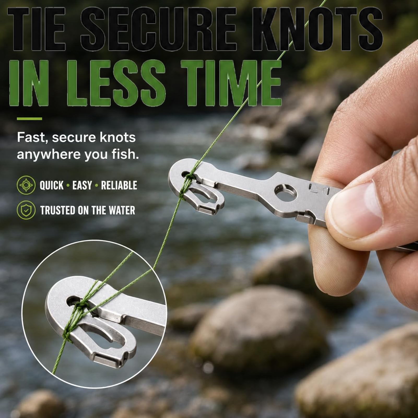 6-in-1 Stainless Steel Fishing Multi Tool Hook Remover and Knot Tyer, Fish Hook Remover Tool - Image 5