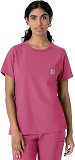 Carhartt Force Cross-Flex Women's Crew Neck Scrub Top