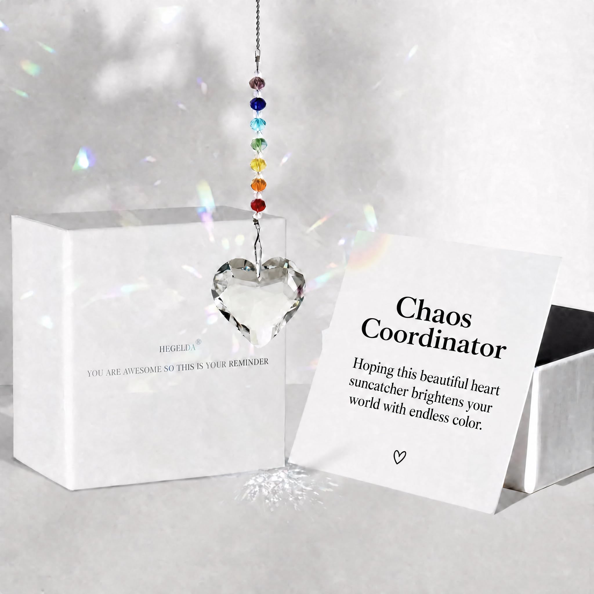 Hegelda Thank You Gifts for Women Crystal Suncatcher Ornaments