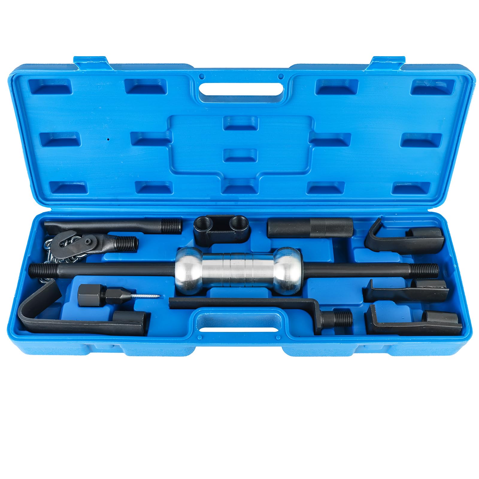 13pcs Heavy Duty Slide Hammer Dent Puller Set | 10lbs Auto Body Repair Tool Kit, Dent Puller Slide Hammer Set, Car Dent Remover Tools for Auto Truck More