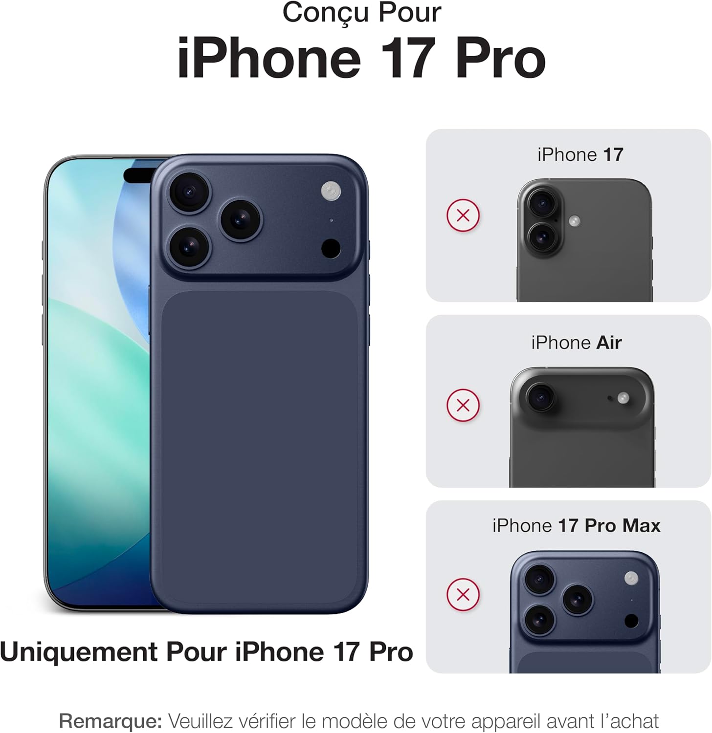 AMAZINGthing for iPhone 17 Pro [Titan Pro Case], Designed for MagSafe Accessories, 12FT Drop Proof, Magnetic Phone Cover, Military Grade Protection, Anti Yellowing, Transparent, Clear